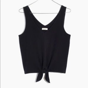 Madewell tie front tank top size S